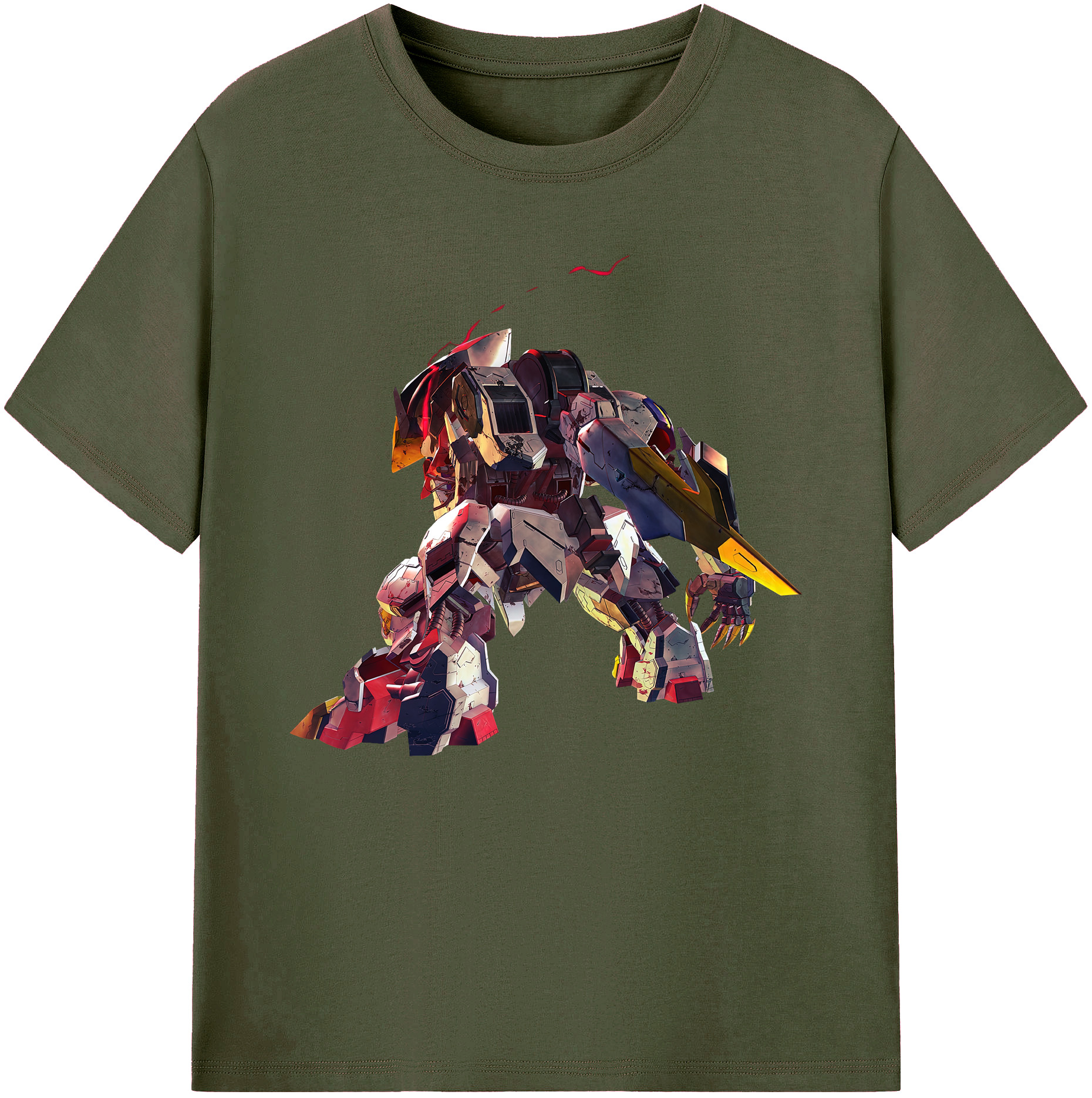 （画像用） 機動戦士ガンダム Mobile Suit Gundam 綿100％ メンズ半袖Tシャツ｜肌触りやわらか＆通気性